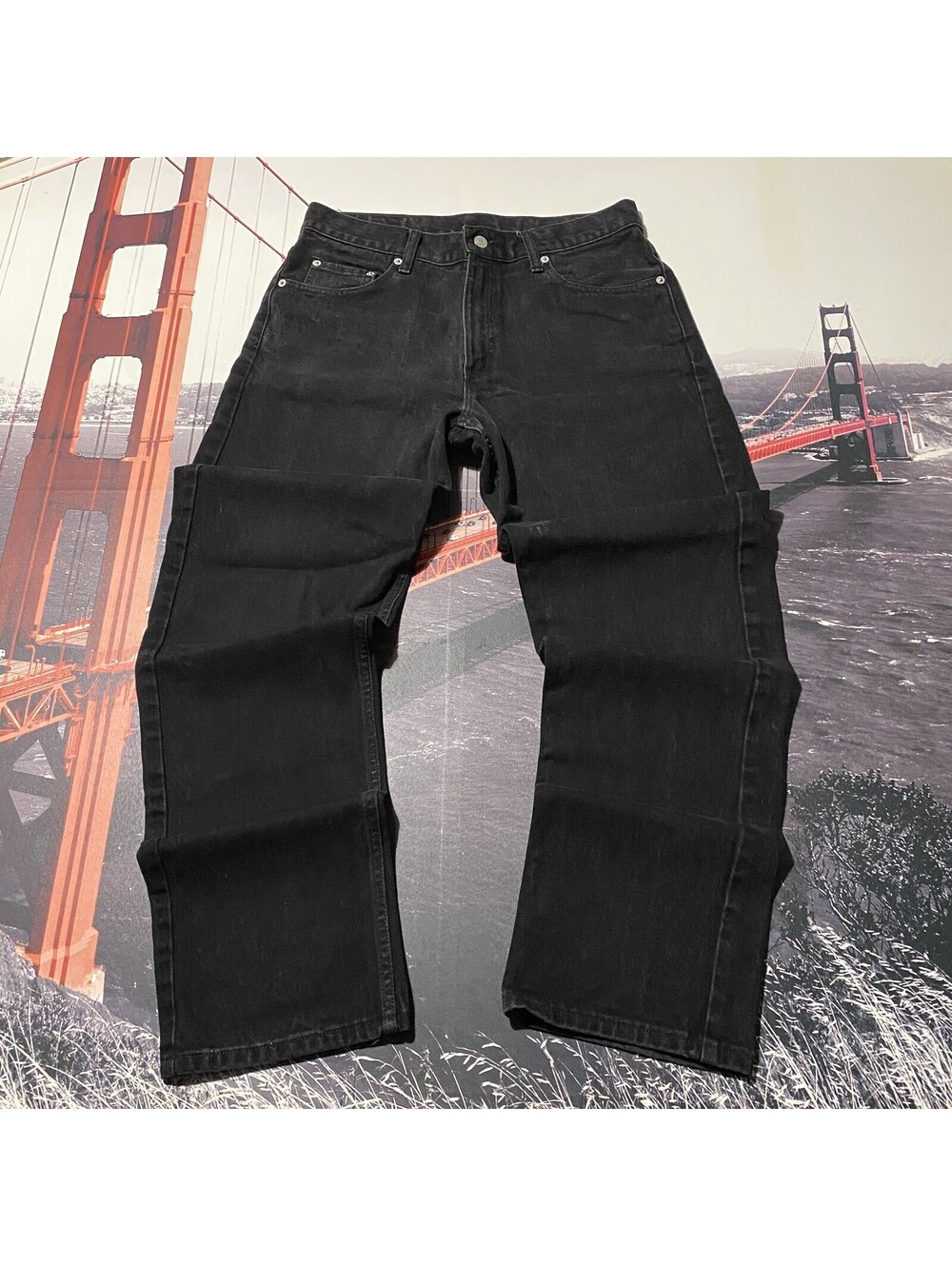 Ralph Lauren Polo Jeans Co Mens Size 32x30 Dark Black Denim VTG Y2K Canada Made